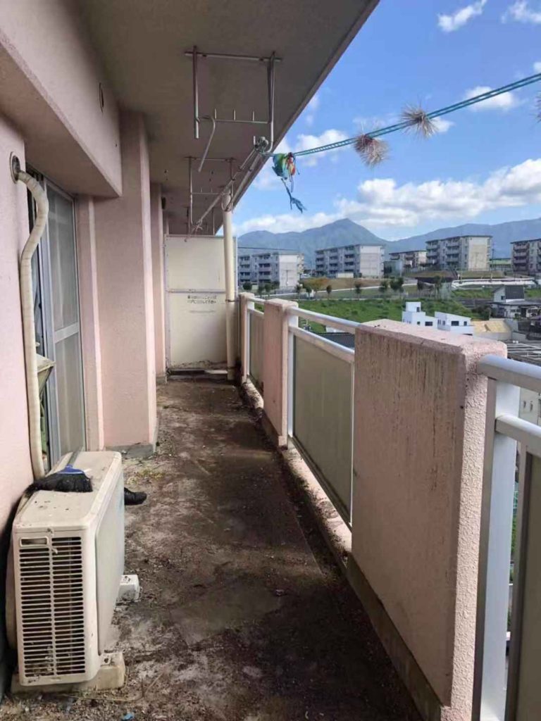 熊本 ベランダの不用品回収・処分 アフター