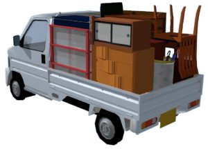 「軽トラック」積み放題 荷台の寸法